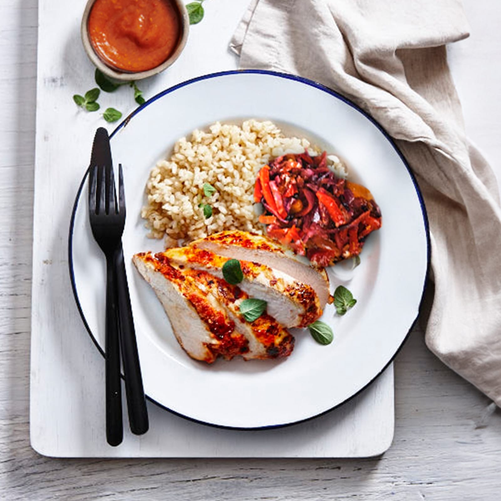 Peri Peri Chicken with Brown Rice