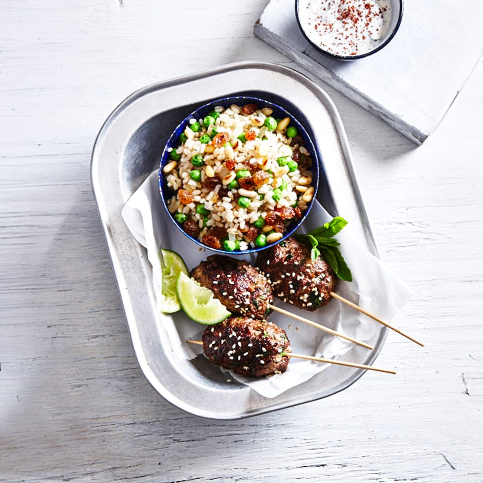 Grilled Lamb Kofta Skewers