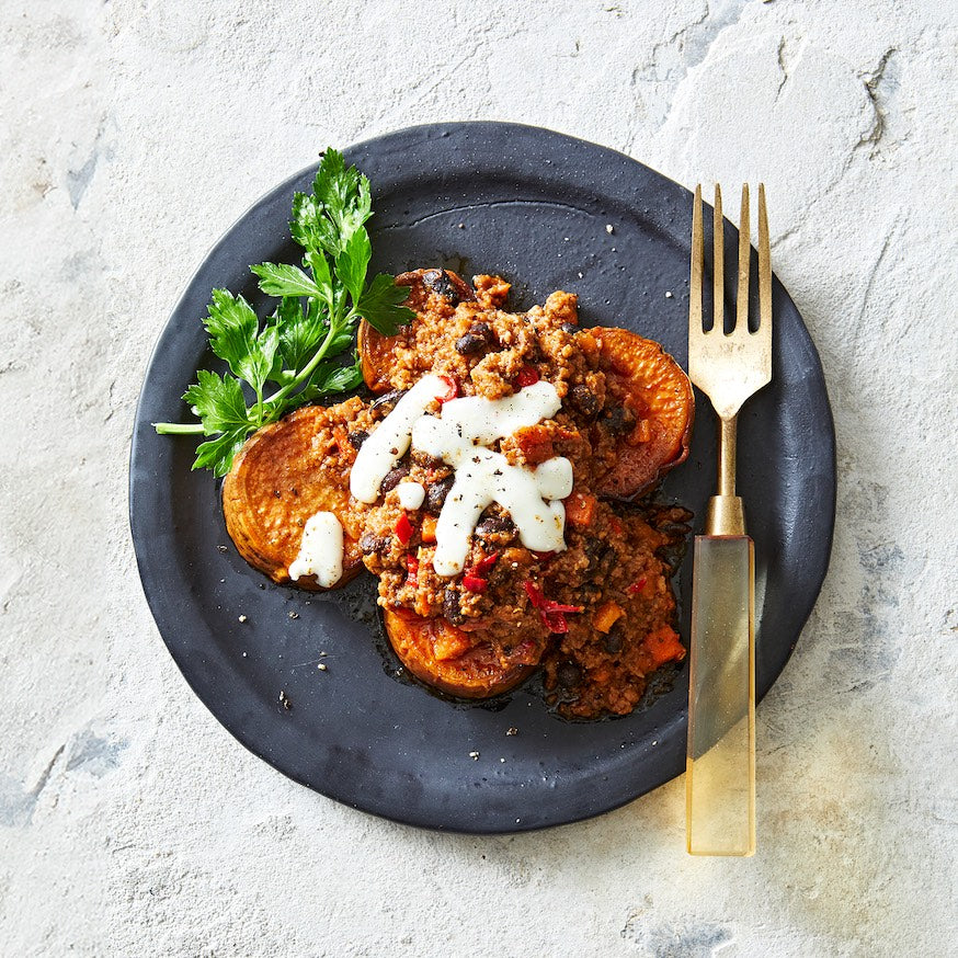 Sweet Potato & Beef Mex Bowl