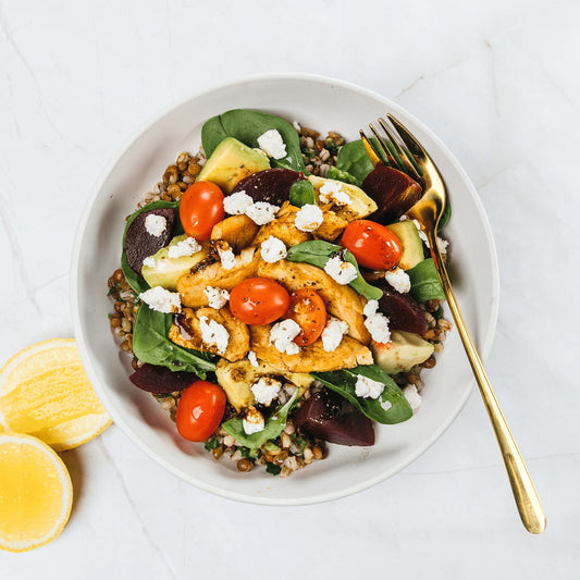 Beet, Barley & Chicken Salad