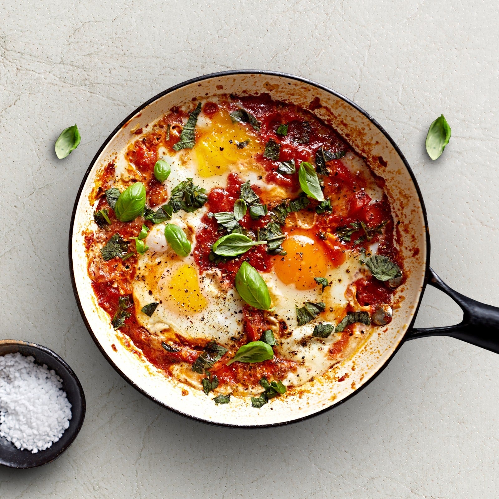 Shakshuka with Egg Spinach - Main Image